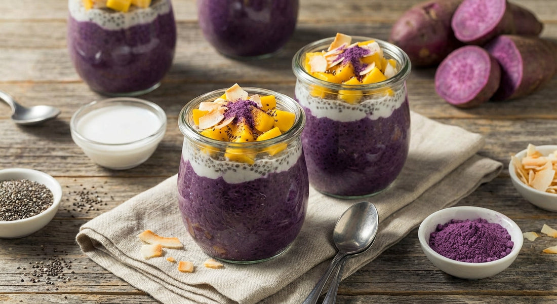 Chia Pudding à l'Ube : Le petit-déjeuner healthy et protéiné